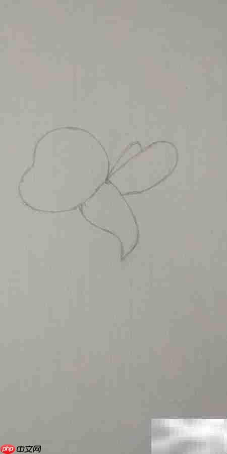 小蜜蜂飞翔简笔画教程