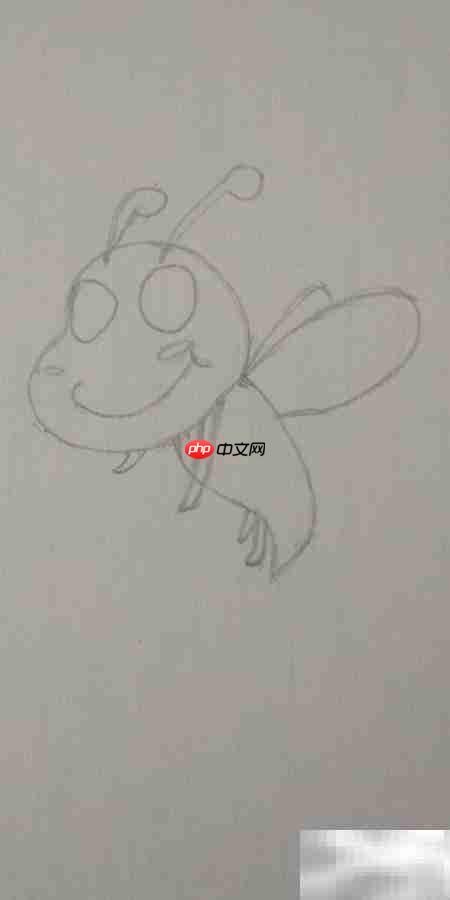 小蜜蜂飞翔简笔画教程