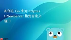 如何在 Go 中为 httptest.NewServer 指定自定义端口