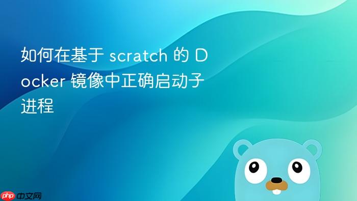 如何在基于 scratch 的 Docker 镜像中正确启动子进程