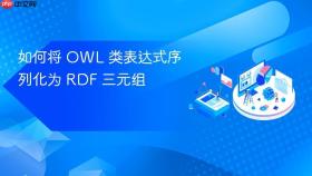 如何将 OWL 类表达式序列化为 RDF 三元组
