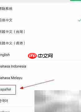 微信手机端设置西班牙语教程