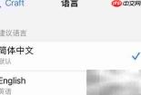Craft中文设置步骤详解