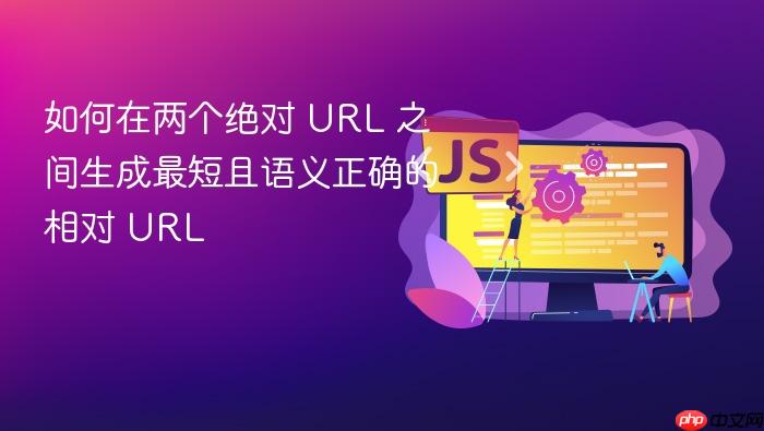 如何在两个绝对 URL 之间生成最短且语义正确的相对 URL
