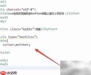 CSS实现按钮悬停小手效果