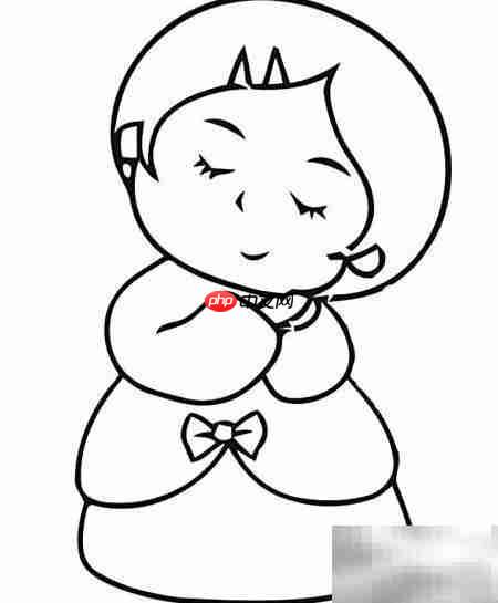 拇指姑娘简笔画分步教程