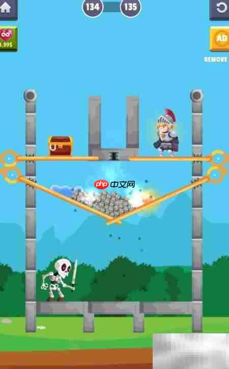 Magic Hero Puzzle 134关通关技巧