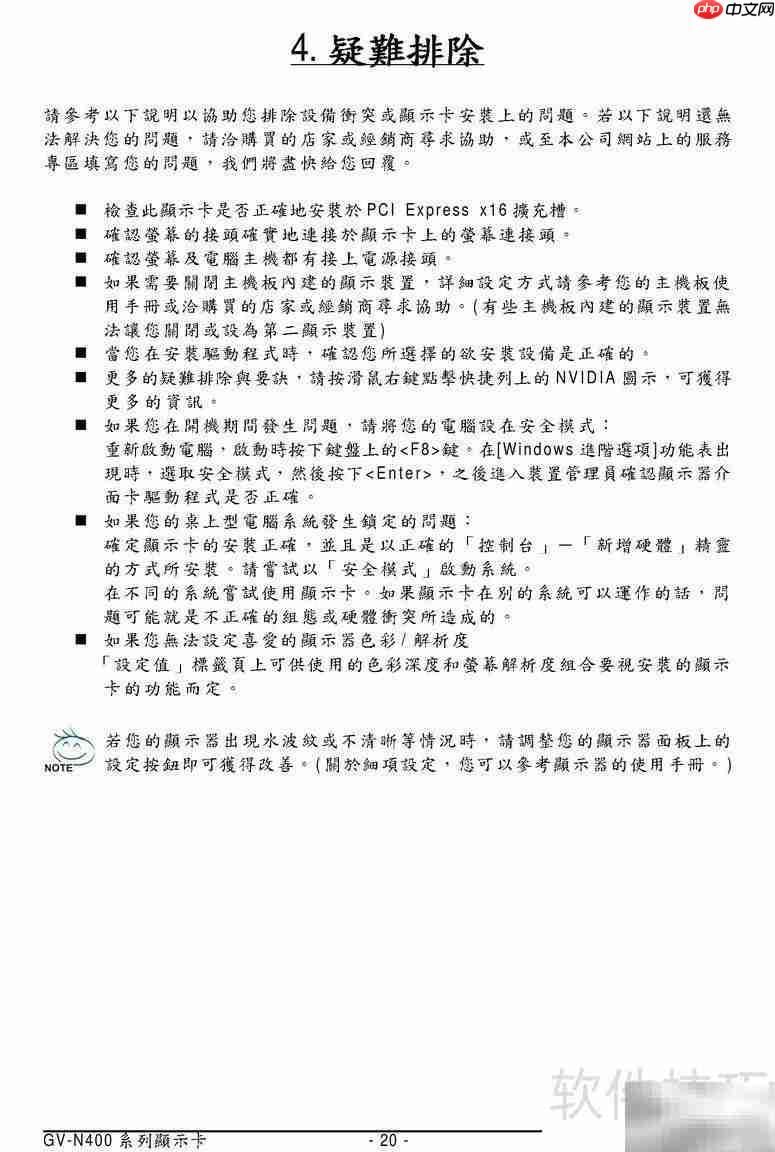 技嘉GV-N470OC-13I显卡说明书