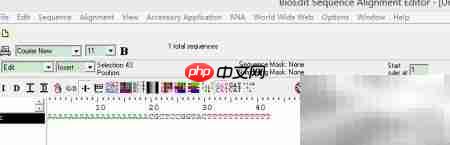 BioEdit中复制粘贴序列片段