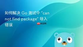 如何解决 Go 测试中 “cannot find package” 导入错误
