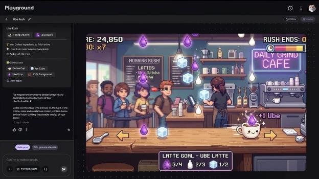 Google推出AI游戏创作工具Playground 文字提示即可构建游戏