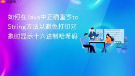 如何在Java中正确重写toString方法以避免打印对象时显示十六进制哈希码