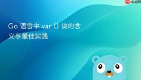 Go 语言中 var () 块的含义与最佳实践