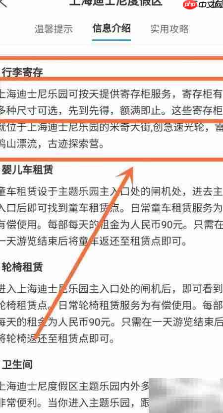 迪士尼行李寄存攻略
