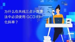 为什么在共线三点计数算法中必须使用 GCD 归一化斜率？