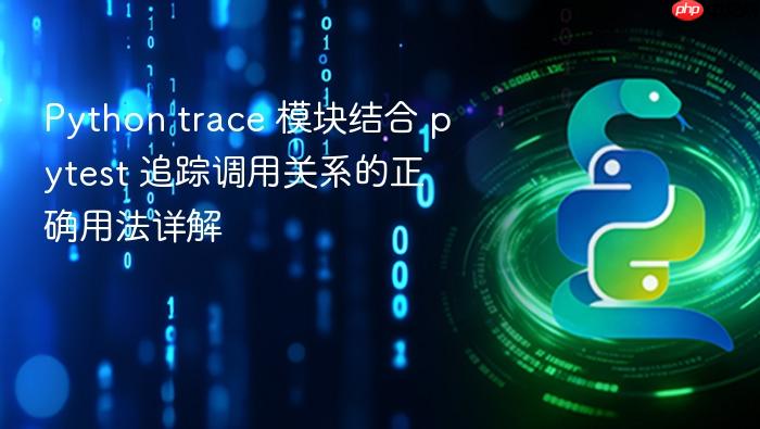Python trace 模块结合 pytest 追踪调用关系的正确用法详解