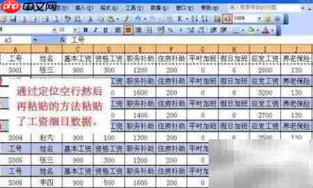 Excel打印工资条制作教程