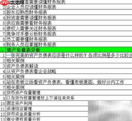 相关比率法解析财务报表