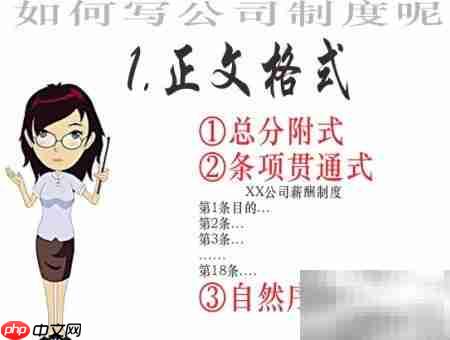 公司制度撰写指南