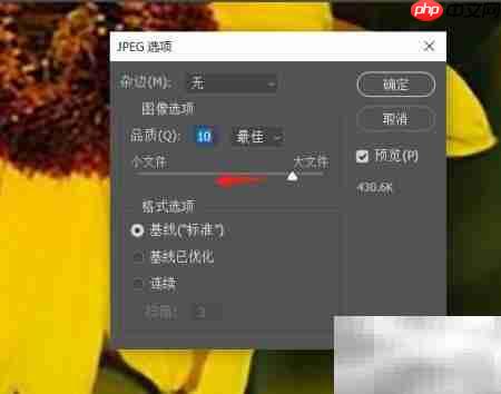 PS如何调整图片KB大小