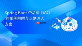 Spring Boot 中泛型 DAO 的单例陷阱与正确注入方案