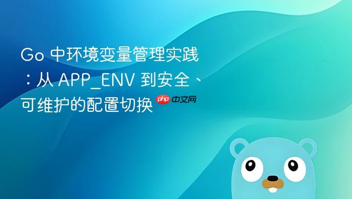 Go 中环境变量管理实践:从 APP_ENV 到安全、可维护的配置切换