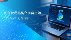 如何使用结构化字典初始化 ConfigParser