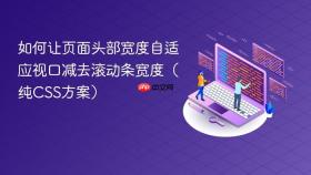 如何让页面头部宽度自适应视口减去滚动条宽度（纯CSS方案）
