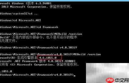 Win2k12查.NET版本