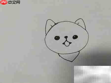 卡通博美小狗绘画教程