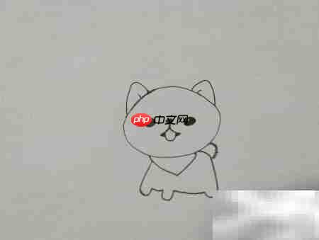 卡通博美小狗绘画教程
