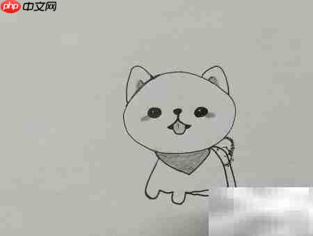 卡通博美小狗绘画教程