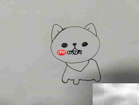 卡通博美小狗绘画教程