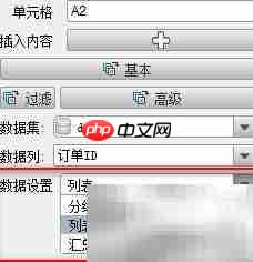 纵向扩展属性制行式报表