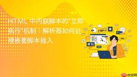HTML 中内联脚本的“立即执行”机制:解析器如何处理嵌套脚本插入