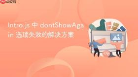 Intro.js 中 dontShowAgain 选项失效的解决方案
