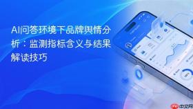 ai问答环境下品牌舆情分析:监测指标含义与结果解读技巧