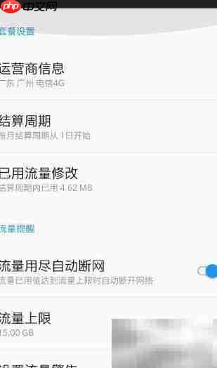 手机流量监控方法