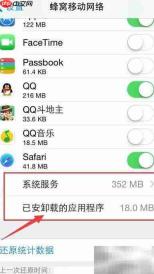 iPhone iOS8流量统计