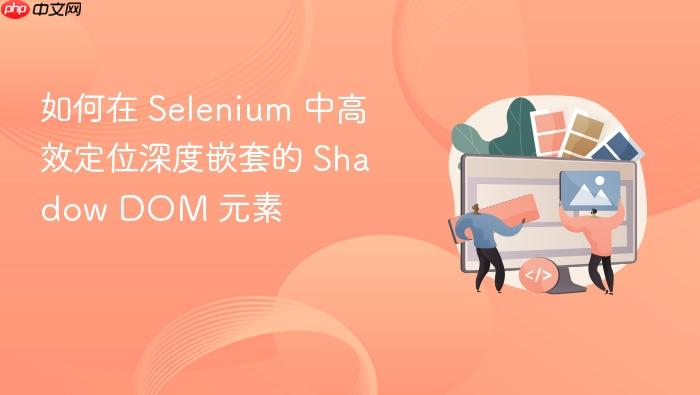 如何在 Selenium 中高效定位深度嵌套的 Shadow DOM 元素
