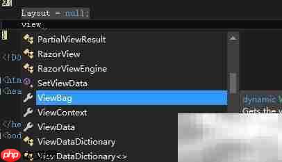 解决MVC5中ViewBag问题