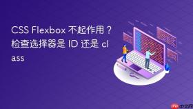 CSS Flexbox 不起作用？检查选择器是 ID 还是 class
