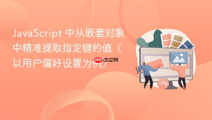 JavaScript 中从嵌套对象中精准提取指定键的值（以用户偏好设置为例）
