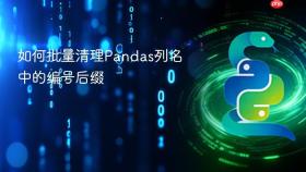 如何批量清理Pandas列名中的编号后缀