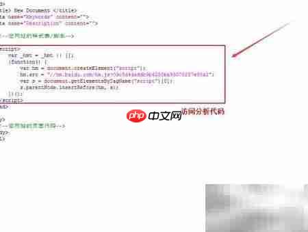 百度统计代码安装指南