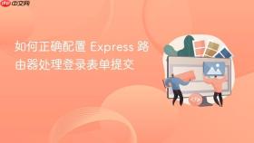 如何正确配置 Express 路由器处理登录表单提交