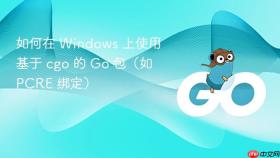 如何在 Windows 上使用基于 cgo 的 Go 包(如 PCRE 绑定)