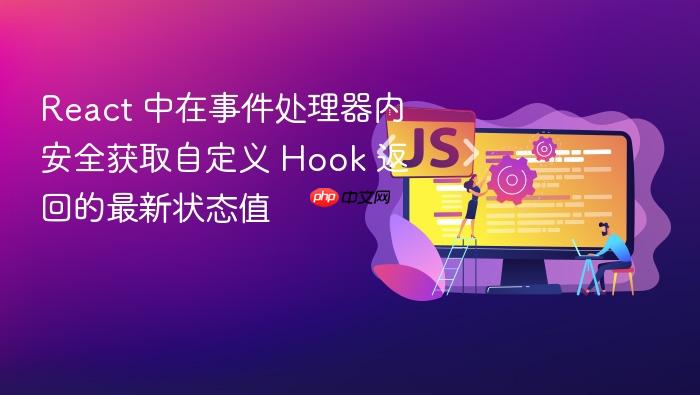 React 中在事件处理器内安全获取自定义 Hook 返回的最新状态值