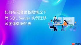 如何在无登录权限情况下跨 SQL Server 实例迁移含图像数据的表