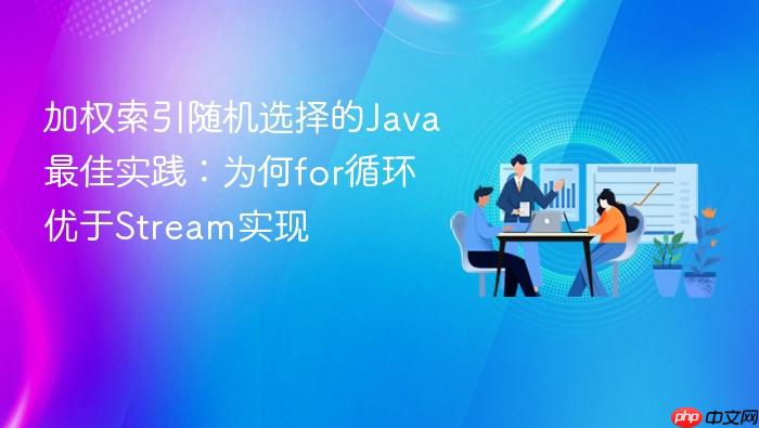 加权索引随机选择的Java最佳实践:为何for循环优于Stream实现